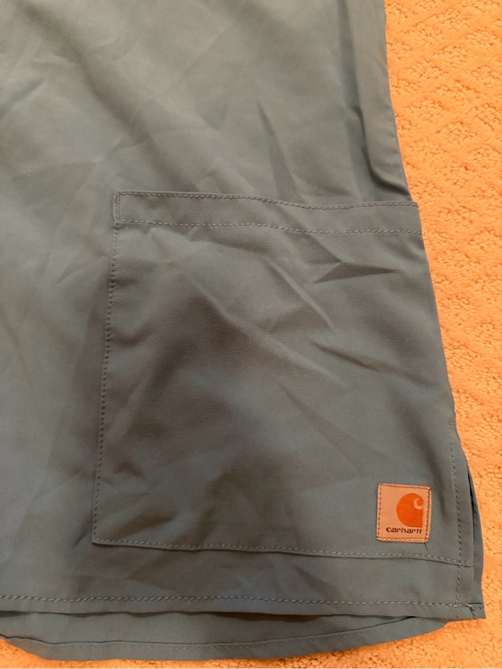 Carhartt Blue Scrub Top - Picture 2 of 3